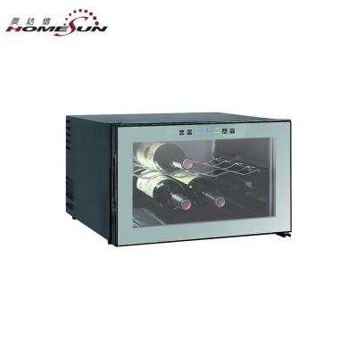 China BCW-23A 8 LED Bottle Countertop Thermoelectric Wine Cooler, Miniature Wine Fridge for sale