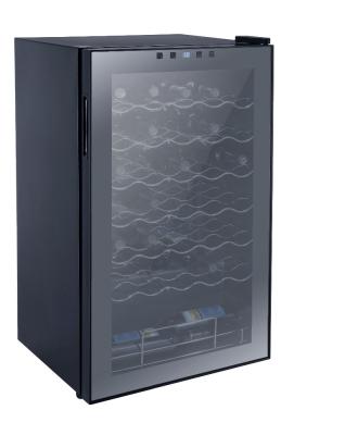 China Touch Screen High Quality 70L 28 Bottles Super Low Noise Driver Wine Cooler With Touch Panel for sale