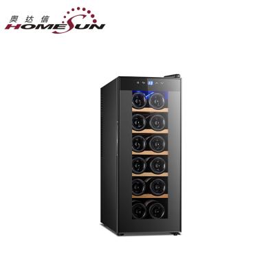 China Sensitive Touch Screen BCW-35C 12 Bottle Chiller Thermoelectric Wine Cooler Fridge , Under Counter Wine Fridge for sale