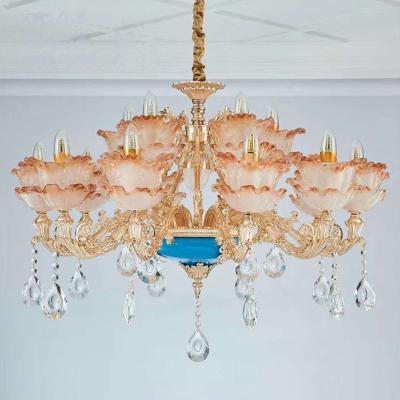 China Modern Hot Selling Crystal Luxury Led Chandelier Pendant Lamp Antique Crystal Ceiling Light Chandelier Lighting for sale