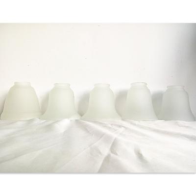 China Wholesale Excellent Chandeliers Frosted Glass Lighting , Bell Shape Glass Lampshade for sale