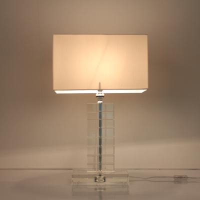 China Excellent wholesale cheap lampshades, white rectangular shades glass table lamp for sale