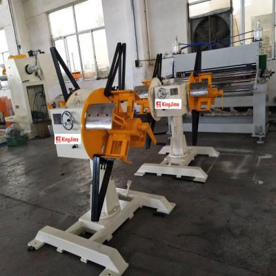 China Building Material Shops Steel Coil Auto Feeder Aluminum Decoiler and Aluminum Recoiler Decoiler for sale