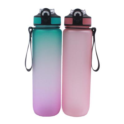 China Eco - Friendly Sports Gym Bottle With Logo , 1000ml Plastic Gym Bottle for sale