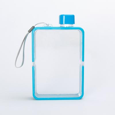 China Sustainable Water Bottle 500ml Flat Bpa Free Water Bottles for sale