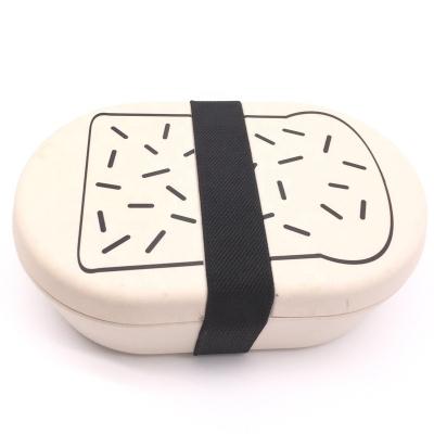 China Eco-Friendly Design Baby Products Cartoon Bento Kids Bamboo Lunch Box for School for sale