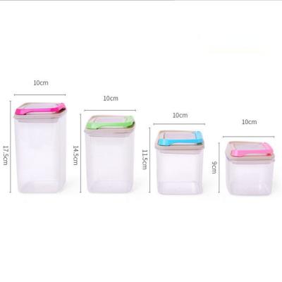 China Kitchenware Viable Transparent Storage Container Easy Food Seal Can for sale