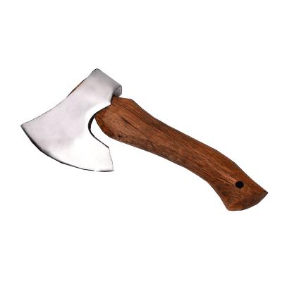 China Multifunctional Outdoor Survival Creative Wooden Handle Ax Outdoor Camping Portable Hatchet for sale