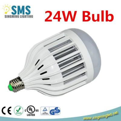 China 2014 New design high bright aluminum plastic led bulb lighting 24w E27 AC220V for sale