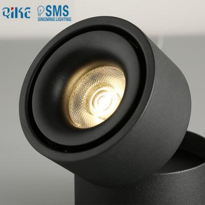 China new design 12W cob led track light 360 degree rotated 90 degree folded track light downlight for sale