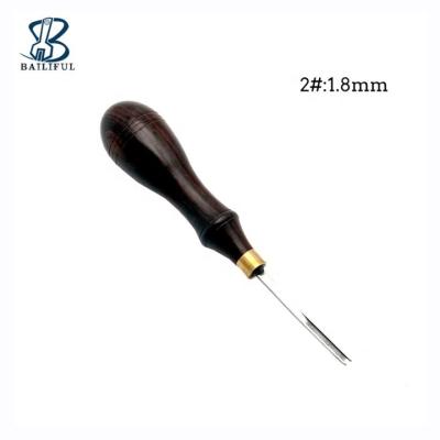 China Wholesale 1.8mm Wood Leather Craft Tool Leather Edge Working Leather Edge Beveler Handle For Leather Working for sale