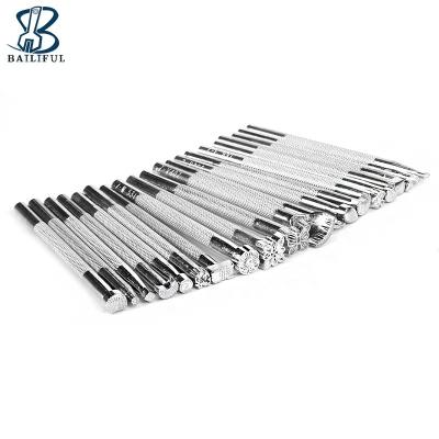 China Professional Leather Working Pattern 20Pcs/Set Leather Embossing Stamping Tools DIY Handmade Leather Stamping Tool for sale