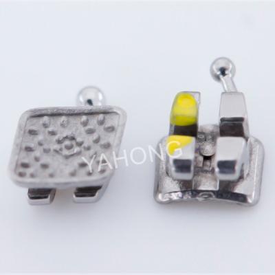 China 50sets Hospital Orthodontic One Piece Braces Monoblock Mini Roth Dental Brackets 0.022 for sale