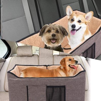 China Folding Dog Car Seat Domaker Pet Monitor Breathable Booster Car Seats Front and Rear Dog Car Seat for Dogs Cats for sale