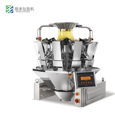 China High Precise Multihead Weigher Machine For Dried Fruit / Candy / Potato Chips for sale