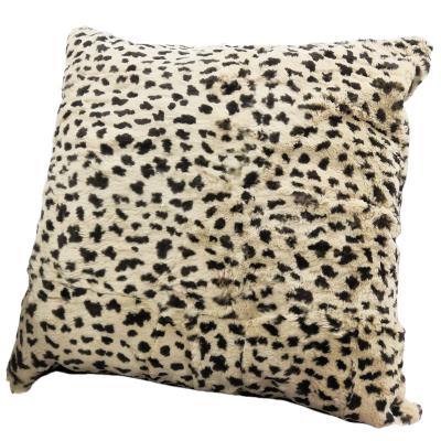 China Anti-Static Rabbit Fur Pillow Cover Velvet Back Lining for sale