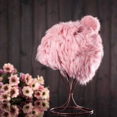 China breathable & 2020 Thicker Woven Fur Hats Waterproof Warm Selling Amazon Girl Rabbit Fur Earflap Cute Winter Hats Wholesale for sale