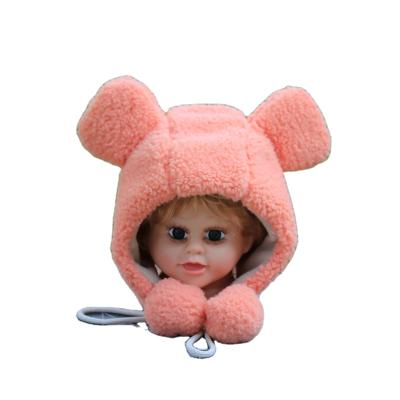 China Cute Mickey Mouse COMMON Hat Fleece Sherpa Baby Kids Bobble Hat Toddler Winter Hat With Earflap for sale