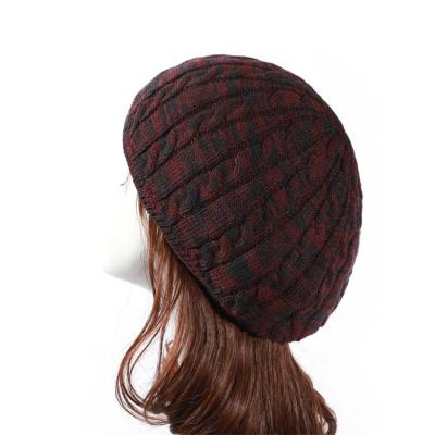 China breathable & Waterproof Plush Lady Accessory Knitted Women's Beanie Hat Winter for sale