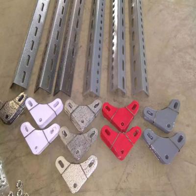 China Bolts And Nuts Holes Customized Angle Slotted Galvanized With Corner Plate for sale