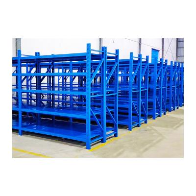 China Best Price Corrosion Protection Iron Warehouse Shelf Storage Industrial Durable Goods Pallet Low Power Longspan Shelving System for sale