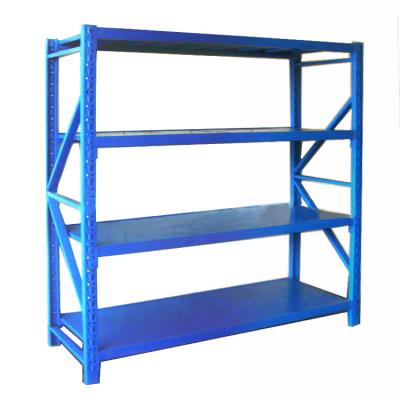 China Corrosion Protection Slotted Angle Steel Metal Industrial Boltless Shelving Rack Rack Warehouse Shelves Brackets Heavy Duty for sale