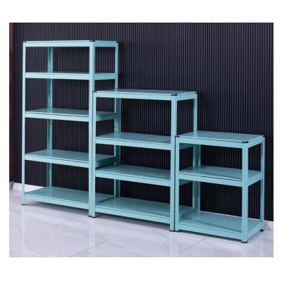 China Warehouse/Home Storage/Supermarket/Store Floor Type 4 Layer Steel Shelf L70 X W40cm Iron Storage Multilayer Steel Racks Shelving Racks for sale