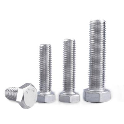 China High Tensile Stainless Steel A2-70 Hex Head Bolt DIN 933 for sale