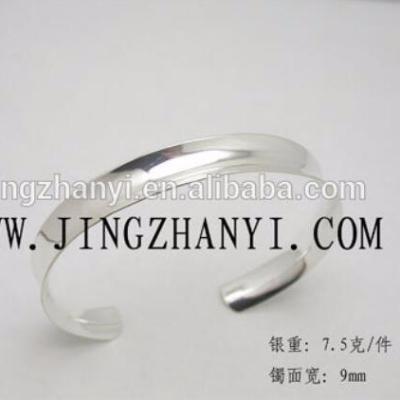 China BOHEMIA Jingzhanyi jewelry factory design and bracelet manufacturing classic open men's bracelet silver women's bracelet custom bracelet for sale