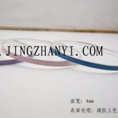 China BOHEMIA Jingzhanyi Jewelry Factory Design and Manufacture Enamel Closed Bangle Men's Silver Women's Bracelet Custom Bangle Bracelet for sale