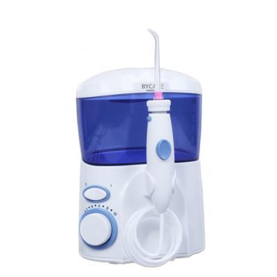 China PP 600ml 9 Tips Countertops Water Flosser Desktop Water Flosser Oral Irrigator for sale