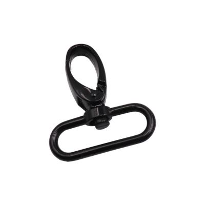 China Eco-Friendly Metal Dog Leash Round Loop Black Lobster Claw Snap Hook For Bag Belt for sale