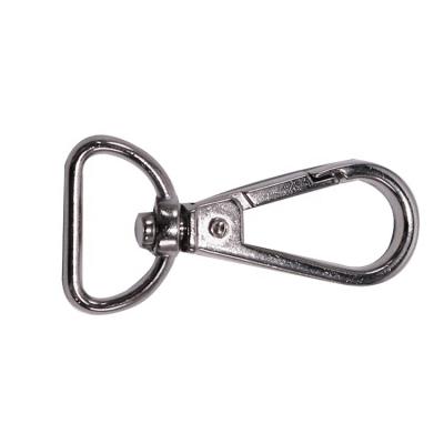 China Eco-friendly Lobster Clasp Chains Square Strap Diy Metal Silver Key Ring Swivel Hook for sale