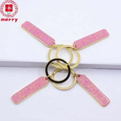 China Factory Price Wholesale Custom Zinc Alloy Zinc Alloy/Acrylic Hardware Key Chain Victoria's Secret for sale