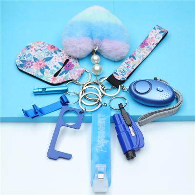 China Self Defense Manufacturer Wholesale Color Verified Plastic Key Chain Customizable Self-defense-keychain for sale