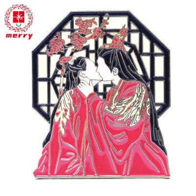 China Europe Checked Enamel Pins Manufacturer Wholesale Zinc Alloy Material Pins Custom Your Own Goods Lapel Pins for sale