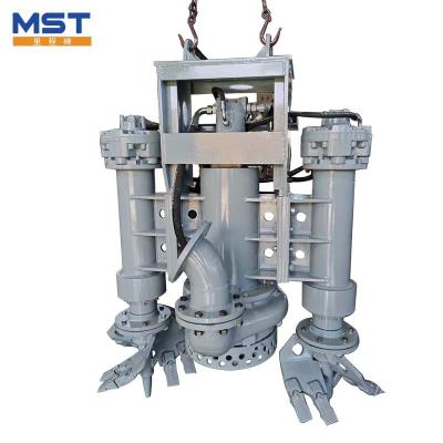 China Metal hydraulic submersible sand digging mud pump and equipment manufacturers for transporting sand and gravel with agitator for sale