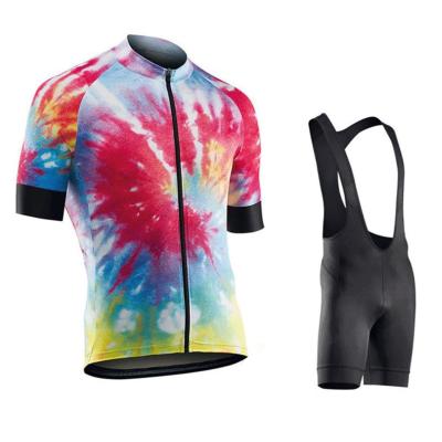 China Breathable Custom Bicycle Set Cycling Jersey Bike Bib Shorts Mens Clothes Cycling Wear for sale