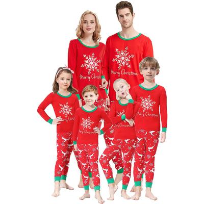 China Thermal 2121 Christmas Suit,Printed Parent-child Suit Home Suit Pajamas Family Matching Pajama Children Casual Wear Thick Home Wear Sets for sale