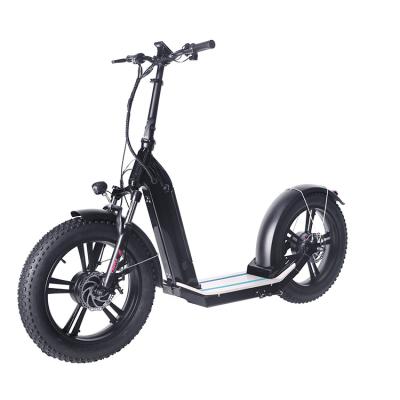 China Fat Tires Unisex Electric Scooter 500w 2 Wheel Power Folding Teenager E Foldable Electric Scooter for sale