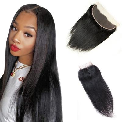 China Tangle 4x4 5x5 6x6 HD Sheer Lace Closure Mink Brazilian Virgin Human Hair Unplucked 13x4 13x6 360 Lace Frontal Cheap Seller for sale