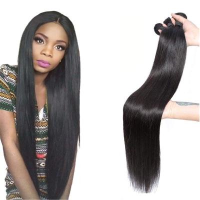 China No Hair Tangle Good Quality Wholesale Seller Reviews Mink Virgin Brazilian Human Hair Straight Extension Hair Weave Bundles for sale