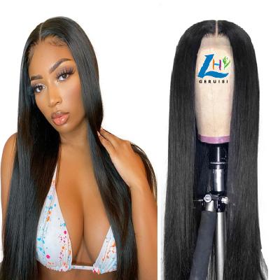 China New Transparent T Wigs Silky Straight Wave Lace Front Extension Wigs For Woman Brazilian Virgin Human Hair Wholesale Best Sellers for sale