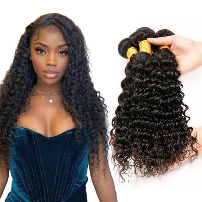 China No Tangle Hot Sale Geleisi Deep Wave Bundles Brazilian Virgin Hair Weave Vendors Mink Hair Extension Cheap Wholesale Price for sale