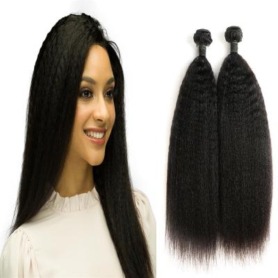 China Curly Maniac Straight Hairstyle Fluffy Straight Hair Weave Bundles Virgin Brazilian Hair Extension Vendors for sale