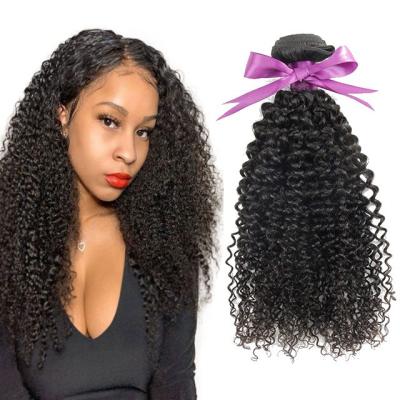 China Virgin Peruvian Kinky Curly Hair Wet & Curly Extension Hair Extension Vendors Bundles With Lace Closure for sale