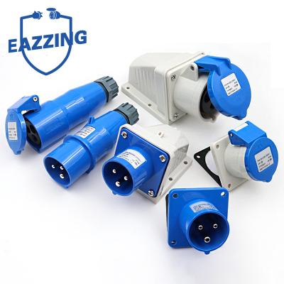 China Commercial Industrial Plug and Socket 16A 3P 4P Waterproof and Explosion Proof 5P IP44 IP67 Industrial Plug and Socket Coupler 32A for sale