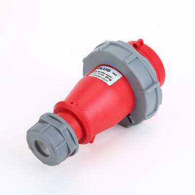 China Commercial Waterproof Type 0252 32A 380V Socket 5 Pin Level IP44 Level IP44 Industrial Socket 3P+N+E for sale