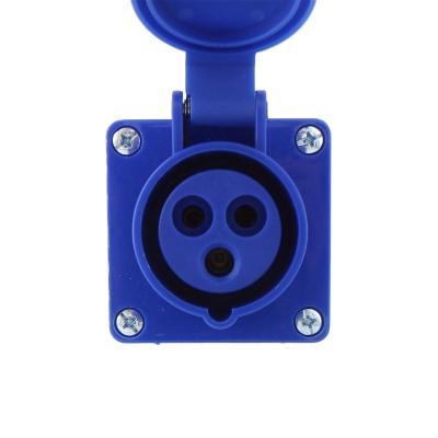 China IP44 Level 113 16A 220V Commercial Waterproof Socket Industrial Plugs And Sockets for sale