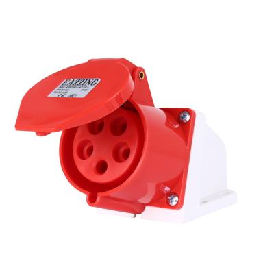 China Commercial Waterproof Type 125 32A 380V Socket 5 Pin Level IP44 Level IP44 Industrial Socket 3P+N+E for sale